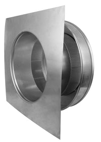Static Vents - Round Back Roof Vent | 10" Diameter | 4" Tall Collar | Flat Flange | 78 Sq. In. NFA - Active Ventilation Products