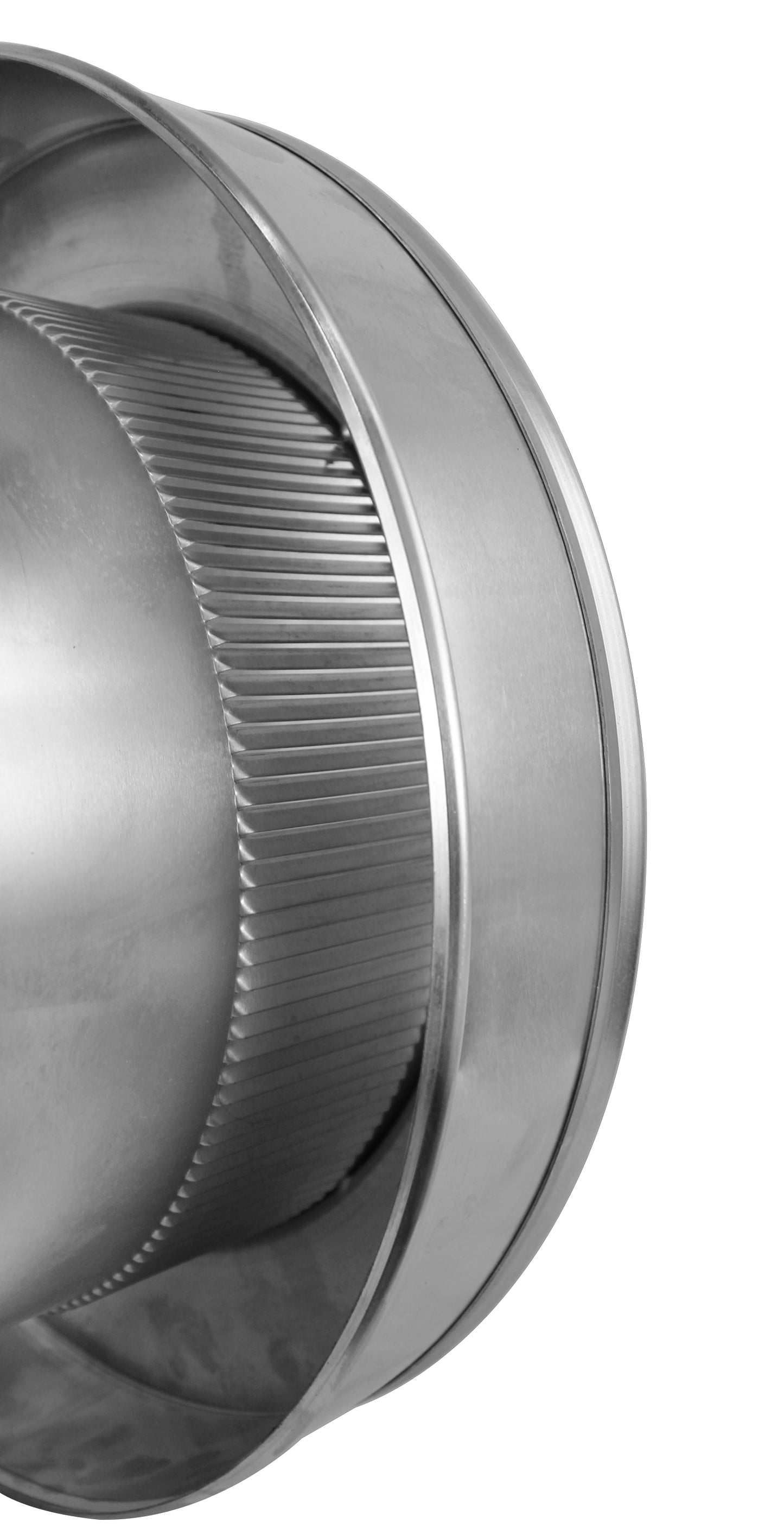 Model RBV-10-C2 | Round Back Roof Vent | 10" Diameter | 2" Tall Collar | Flat Flange | 78 Sq. In. NFA