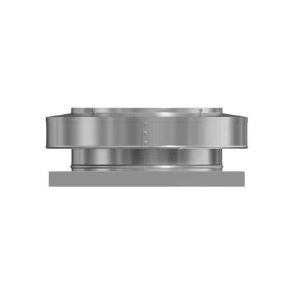 Static Vent 12" with Curb Mount Sub Base - Round Back Vent | 12" Diameter | 2" Tall Collar  |  113 Sq. In. NFA
