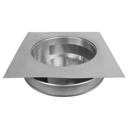 Model RBV-12-C2-IN |Round Back Vent | 12" Diameter| 2" Tall Collar | Intake | 113 Sq. In. NFA