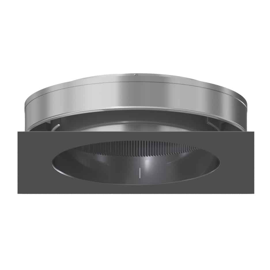 Model RBV-12-C2-IN |Round Back Vent | 12" Diameter| 2" Tall Collar | Intake | 113 Sq. In. NFA