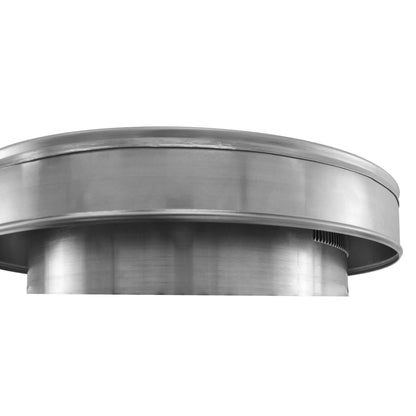 Model RBV-12-C2-IN |Round Back Vent | 12" Diameter| 2" Tall Collar | Intake | 113 Sq. In. NFA