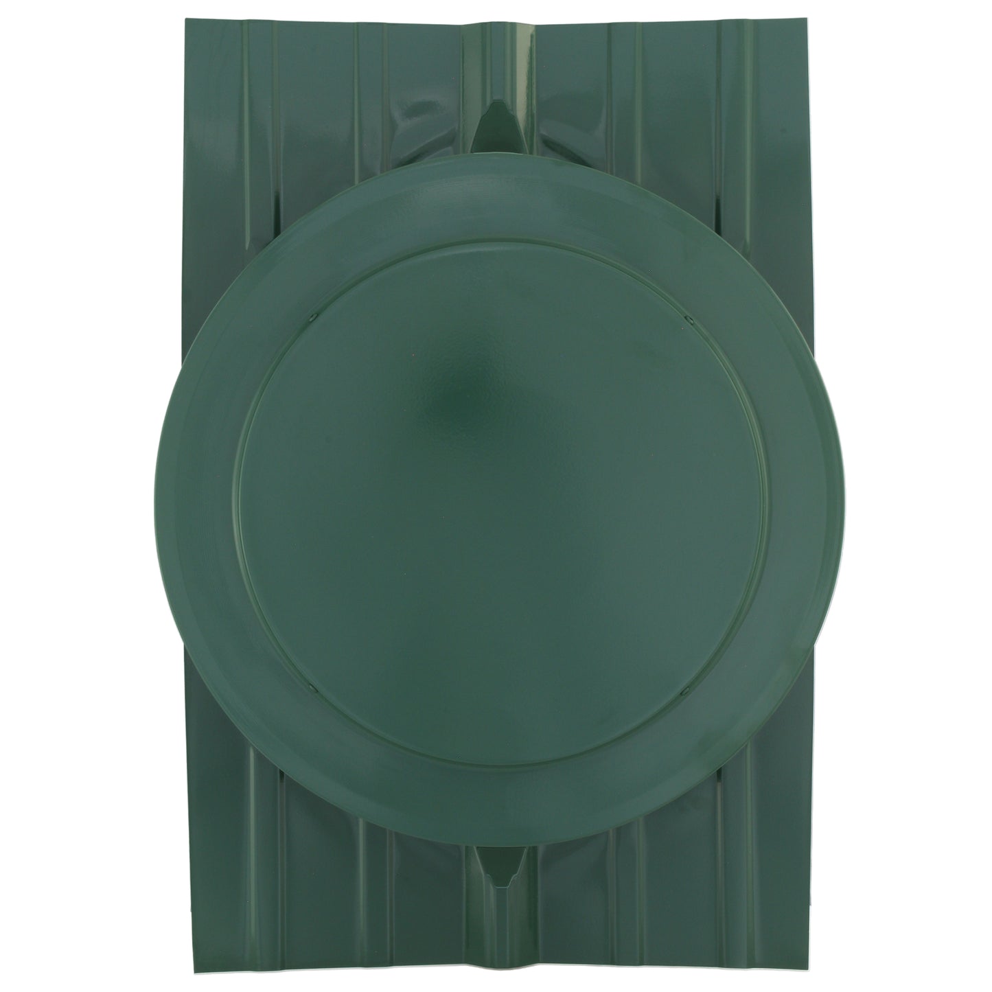 Round Back Roof Vent for SIM-Rib, Tuff Rib, Panel-Loc Plus, AG-Rib, and Master Rib Metal Roofs - Green