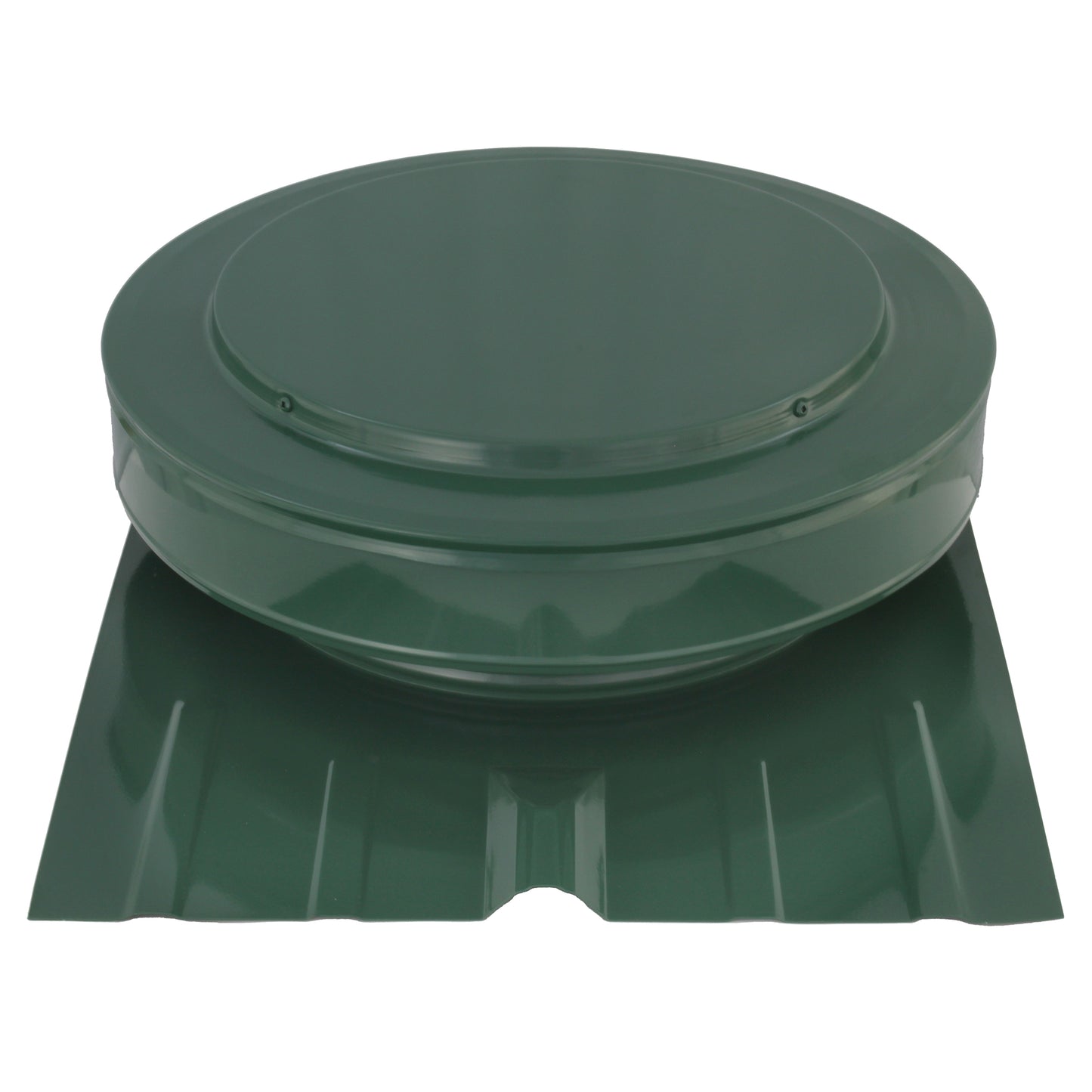 Round Back Roof Vent for SIM-Rib, Tuff Rib, Panel-Loc Plus, AG-Rib, and Master Rib Metal Roofs - Green