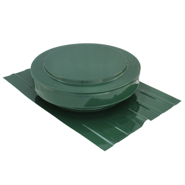 Round Back Roof Vent for SIM-Rib, Tuff Rib, Panel-Loc Plus, AG-Rib, and Master Rib Metal Roofs - Green