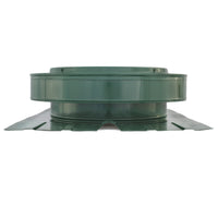 Round Back Roof Vent for SIM-Rib, Tuff Rib, Panel-Loc Plus, AG-Rib, and Master Rib Metal Roofs - Green