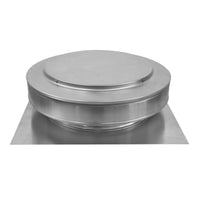 Static Vent - Round Back Roof Vent | 12" Diameter | 2" Tall Collar | Flat Flange | 113 Sq. In. NFA - Active Ventilation Products