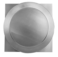 Static Vent - Round Back Roof Vent | 12" Diameter | 2" Tall Collar | Flat Flange | 113 Sq. In. NFA - Active Ventilation Products