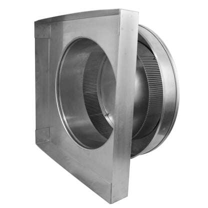 Model RBV-12-C4-CMF | Round Back Static Vent |  12" Diameter | 4" Tall Collar  |  113 Sq. In. NFA