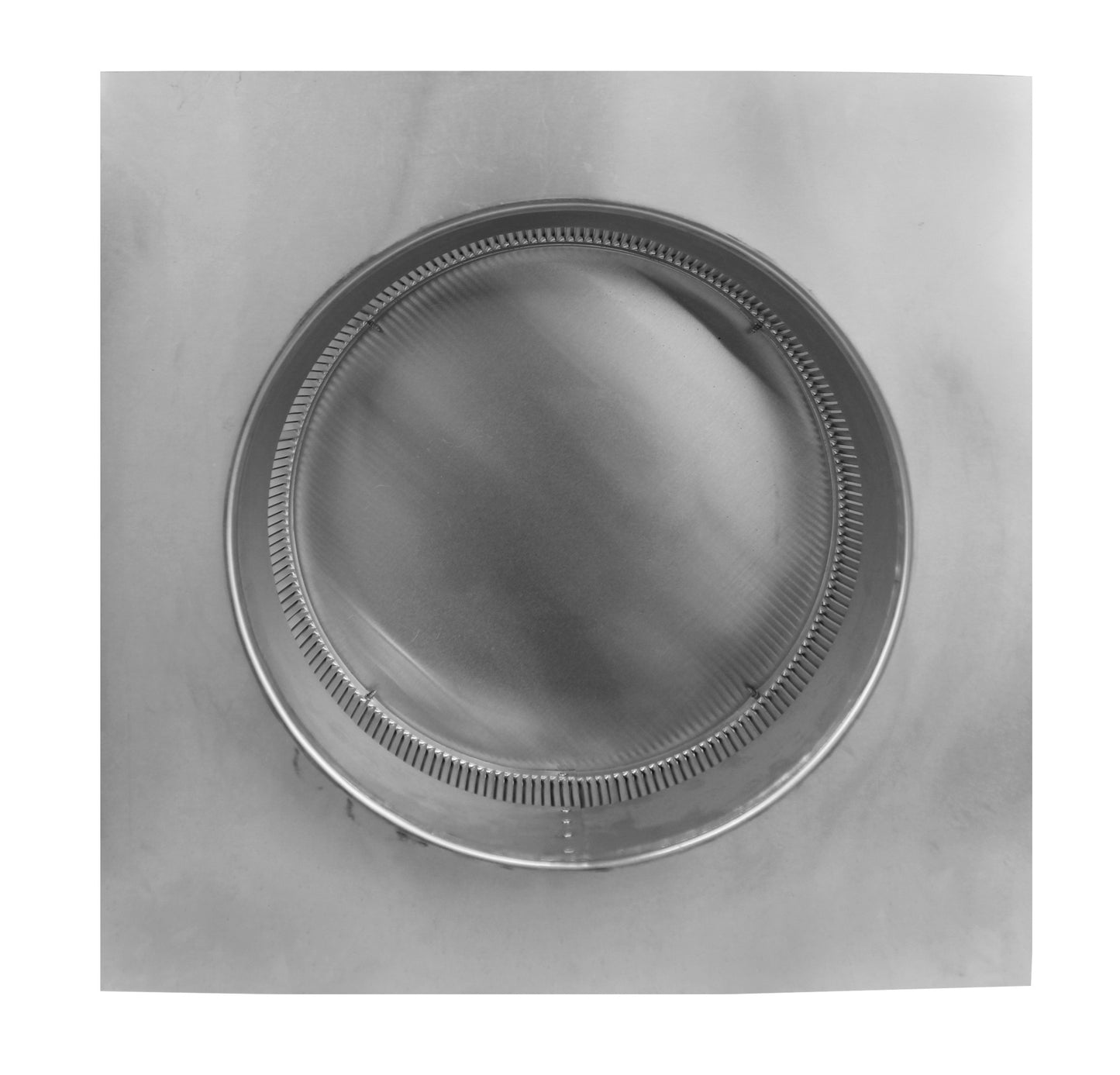 Model RBV-12-C4 | Round Back Roof Vent | 12" Diameter | 4" Tall Collar | Flat Flange | 113 Sq. In. NFA