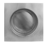 Static Vent - Round Back Roof Vent | 12" Diameter | 4" Tall Collar | Flat Flange | 113 Sq. In. NFA - Active Ventilation Products