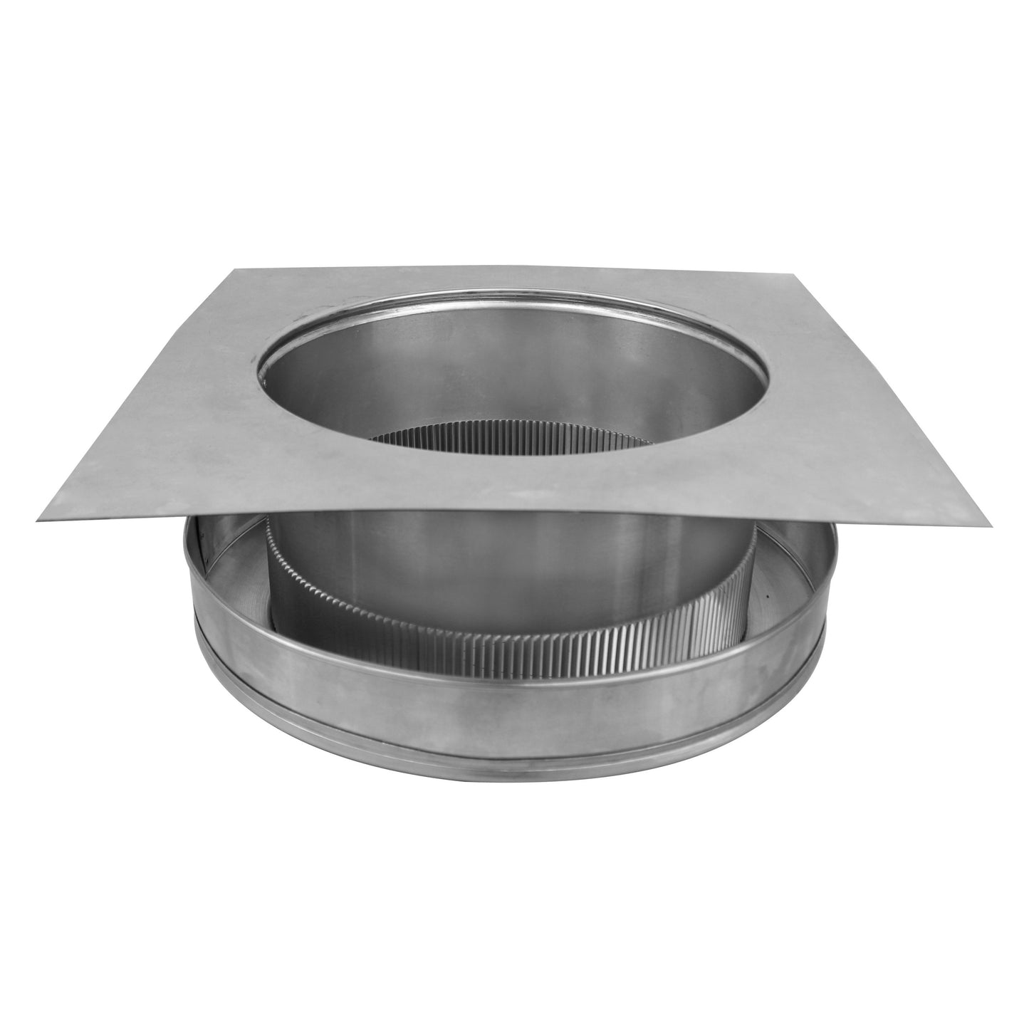 Model RBV-12-C4 | Round Back Roof Vent | 12" Diameter | 4" Tall Collar | Flat Flange | 113 Sq. In. NFA