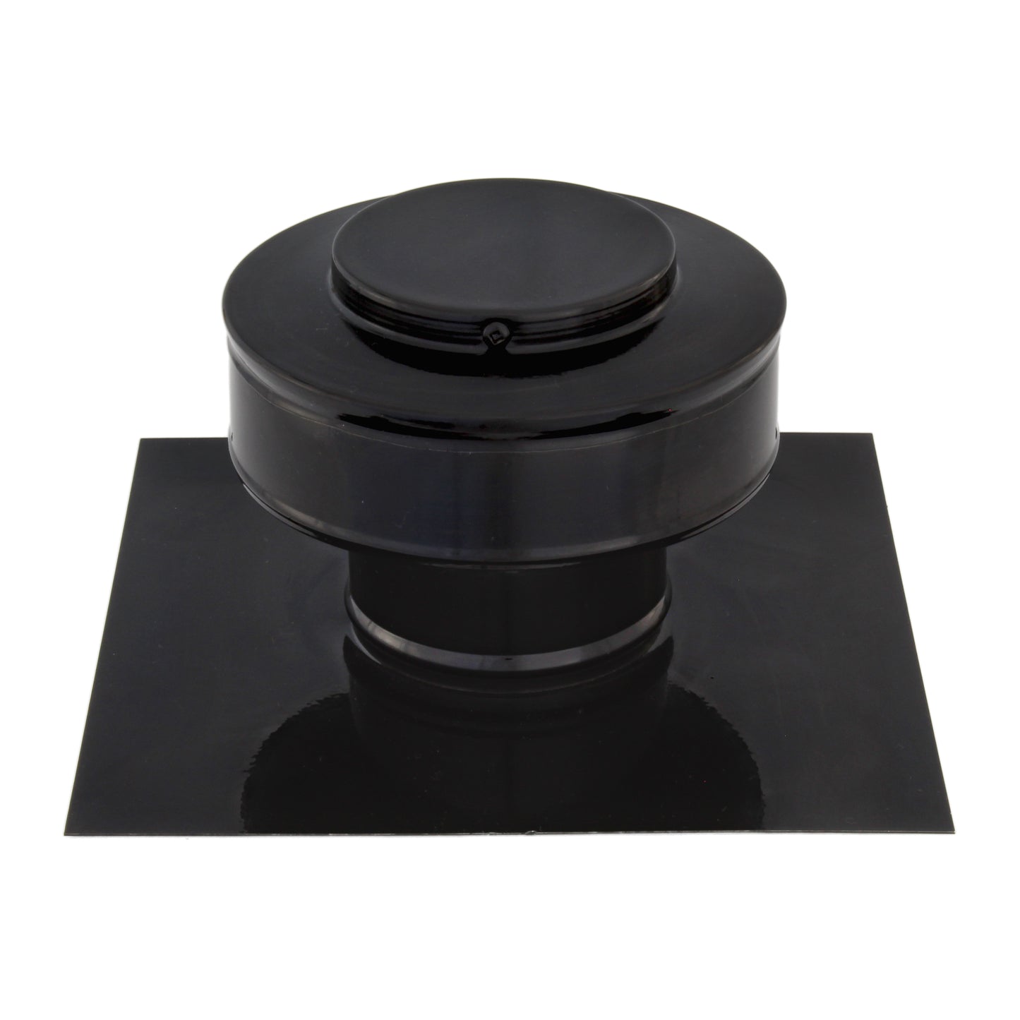 Static Vent - Round Back Roof Vent | Model RBV-3-C2 | 3" Diameter | 2" Tall Collar | Flat Flange | 7 Sq. In. NFA