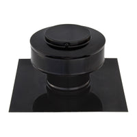 Static Vent - Round Back Roof Vent | Model RBV-3-C2 | 3" Diameter | 2" Tall Collar | Flat Flange | 7 Sq. In. NFA