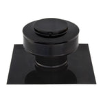 Static Vent - Round Back Roof Vent | Model RBV-3-C2 | 3" Diameter | 2" Tall Collar | Flat Flange | 7 Sq. In. NFA