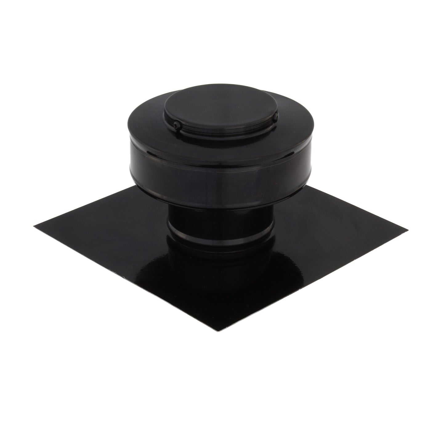 Static Vent - Round Back Roof Vent | Model RBV-3-C2 | 3" Diameter | 2" Tall Collar | Flat Flange | 7 Sq. In. NFA