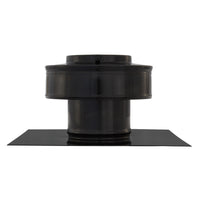 Static Vent - Round Back Roof Vent | Model RBV-3-C2 | 3" Diameter | 2" Tall Collar | Flat Flange | 7 Sq. In. NFA