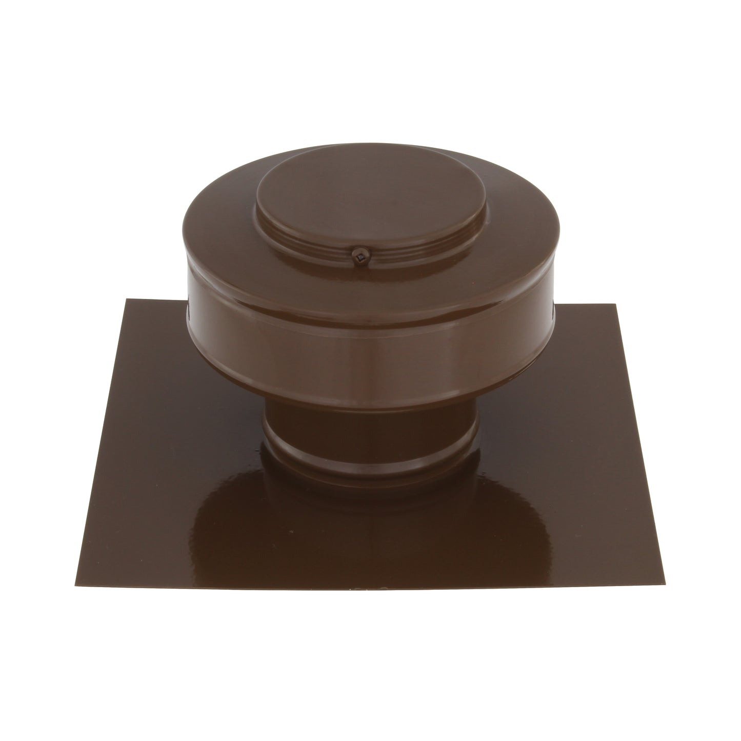 Static Vent - Round Back Roof Vent | Model RBV-3-C2 | 3" Diameter | 2" Tall Collar | Flat Flange | 7 Sq. In. NFA
