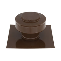 Static Vent - Round Back Roof Vent | Model RBV-3-C2 | 3" Diameter | 2" Tall Collar | Flat Flange | 7 Sq. In. NFA