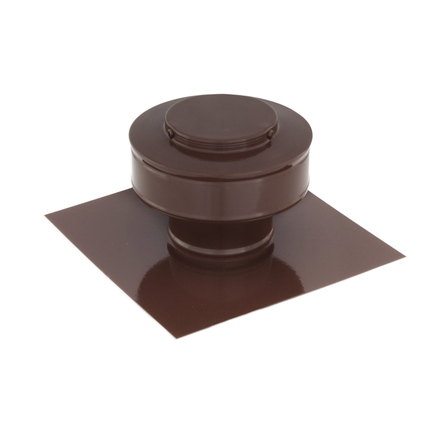 Static Vent - Round Back Roof Vent | Model RBV-3-C2 | 3" Diameter | 2" Tall Collar | Flat Flange | 7 Sq. In. NFA