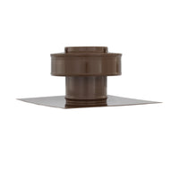 Static Vent - Round Back Roof Vent | Model RBV-3-C2 | 3" Diameter | 2" Tall Collar | Flat Flange | 7 Sq. In. NFA