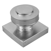 Static Vent 3" with Curb Mount Sub Base - Round Back Vent | 3″ Diameter | 2″ Tall Collar | 7 Sq. In. NFA - Active Ventilation Products