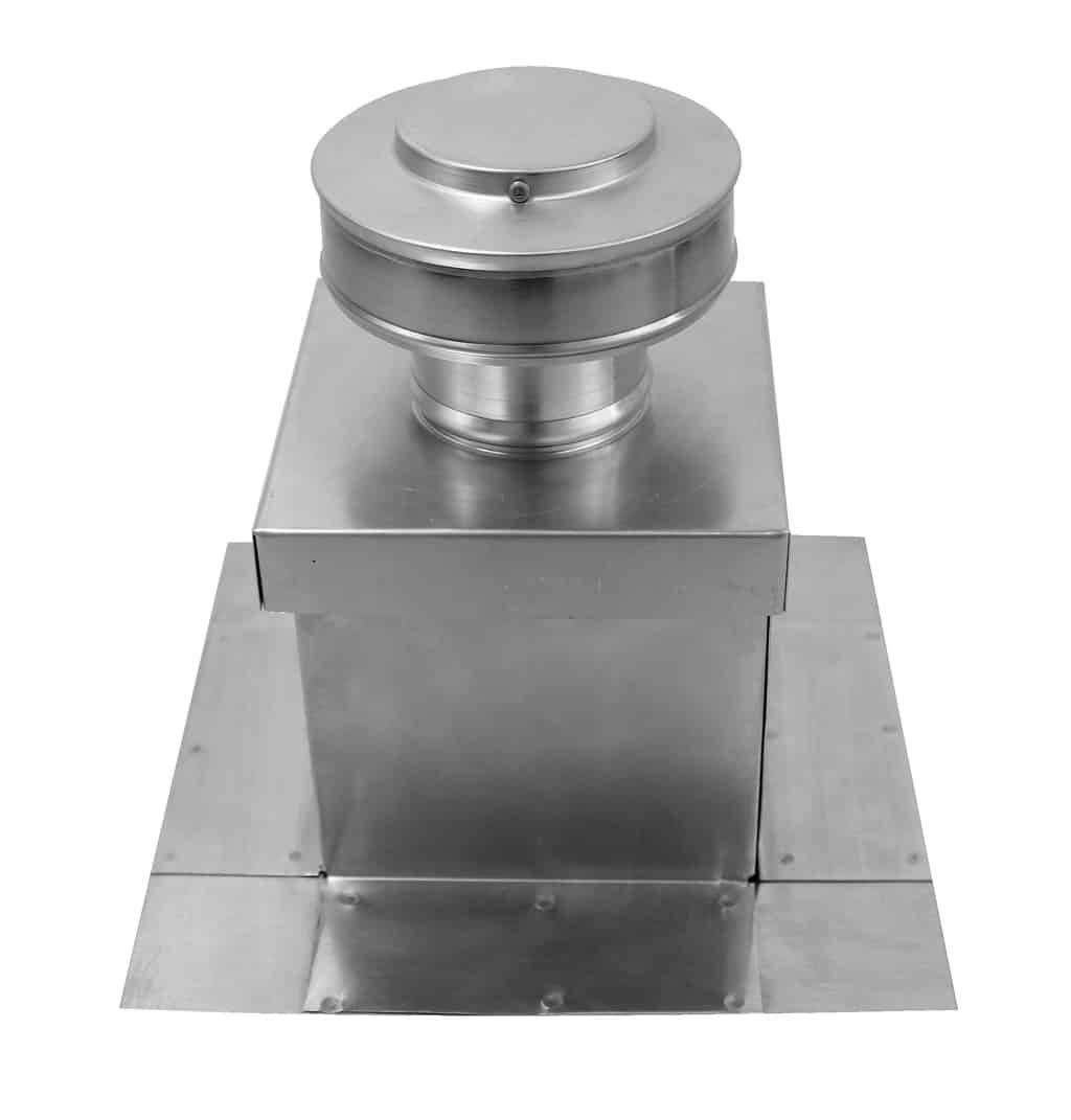 Model RBV-3-C2-CMF | Round Back Static Vent |  3″ Diameter | 2″ Tall Collar  |  7 Sq. In. NFA