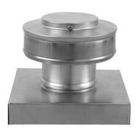 Static Vent 3" with Curb Mount Sub Base - Round Back Vent | 3″ Diameter | 2″ Tall Collar | 7 Sq. In. NFA - Active Ventilation Products