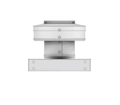 Static Vent 3" with Curb Mount Sub Base - Round Back Vent |  3″ Diameter | 2″ Tall Collar  |  7 Sq. In. NFA
