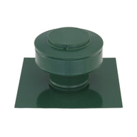 Static Vent - Round Back Roof Vent | Model RBV-3-C2 | 3" Diameter | 2" Tall Collar | Flat Flange | 7 Sq. In. NFA