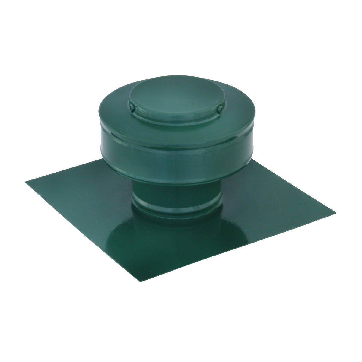 Static Vents - Round Back Roof Vent | Model RBV-3-C2 | 3" Diameter | 2" Tall Collar | Flat Flange | 7 Sq. In. NFA