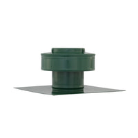 Static Vents - Round Back Roof Vent | Model RBV-3-C2 | 3" Diameter | 2" Tall Collar | Flat Flange | 7 Sq. In. NFA