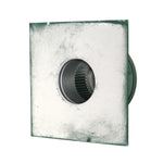 Static Vent - Round Back Roof Vent | Model RBV-3-C2 | 3" Diameter | 2" Tall Collar | Flat Flange | 7 Sq. In. NFA