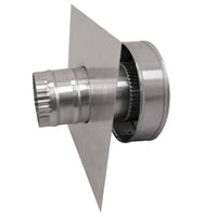Model RBV - 3 - C2 - TP | Round Back Vent | 3" Diameter | 2" Tall Collar | Tail Pipe - Active Ventilation Products