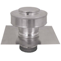 Model RBV - 3 - C2 - TP | Round Back Vent | 3" Diameter | 2" Tall Collar | Tail Pipe - Active Ventilation Products