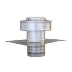Round Back Roof Jack for SM-Rib Panel | 3" Diameter | 2" Tall Collar | Metal Roof