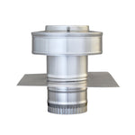 Round Back Roof Jack for SM-Rib Panel | 3" Diameter | 2" Tall Collar | Metal Roof