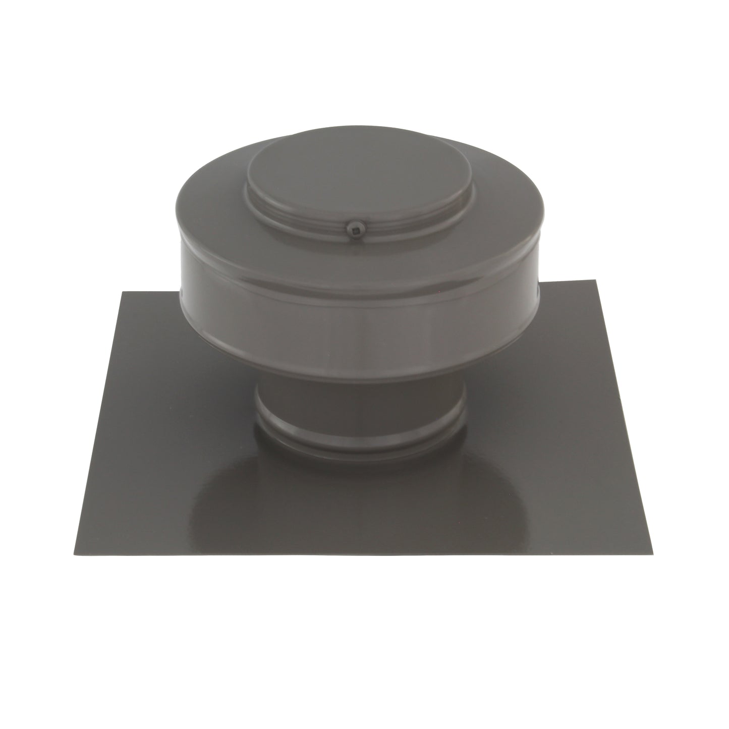 Static Vent - Round Back Roof Vent | Model RBV-3-C2 | 3" Diameter | 2" Tall Collar | Flat Flange | 7 Sq. In. NFA