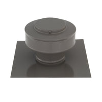 Static Vent - Round Back Roof Vent | Model RBV-3-C2 | 3" Diameter | 2" Tall Collar | Flat Flange | 7 Sq. In. NFA