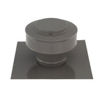 Static Vent - Round Back Roof Vent | Model RBV-3-C2 | 3" Diameter | 2" Tall Collar | Flat Flange | 7 Sq. In. NFA