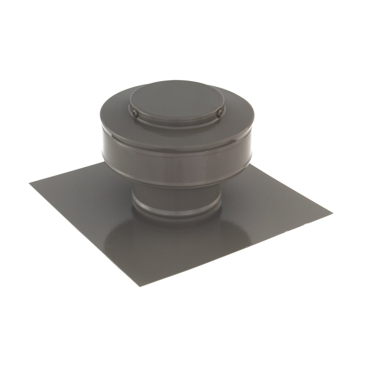 Static Vent - Round Back Roof Vent | Model RBV-3-C2 | 3" Diameter | 2" Tall Collar | Flat Flange | 7 Sq. In. NFA