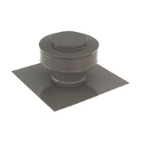 Static Vent - Round Back Roof Vent | Model RBV-3-C2 | 3" Diameter | 2" Tall Collar | Flat Flange | 7 Sq. In. NFA