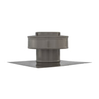 Static Vent - Round Back Roof Vent | Model RBV-3-C2 | 3" Diameter | 2" Tall Collar | Flat Flange | 7 Sq. In. NFA