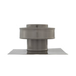 Static Vent - Round Back Roof Vent | Model RBV-3-C2 | 3" Diameter | 2" Tall Collar | Flat Flange | 7 Sq. In. NFA