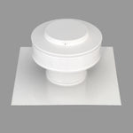 Static Vent - Round Back Roof Vent | Model RBV-3-C2 | 3" Diameter | 2" Tall Collar | Flat Flange | 7 Sq. In. NFA