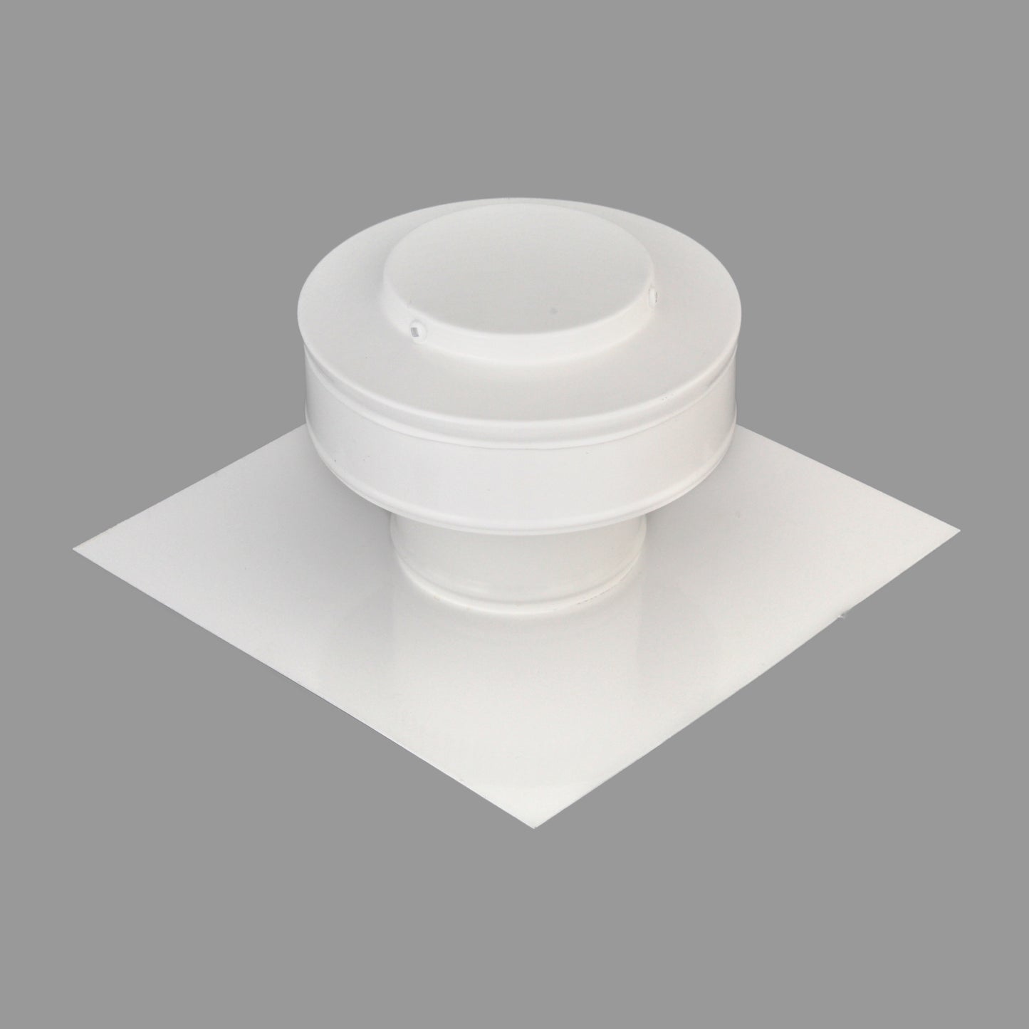 Static Vent - Round Back Roof Vent | Model RBV-3-C2 | 3" Diameter | 2" Tall Collar | Flat Flange | 7 Sq. In. NFA