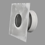 Static Vent - Round Back Roof Vent | Model RBV-3-C2 | 3" Diameter | 2" Tall Collar | Flat Flange | 7 Sq. In. NFA
