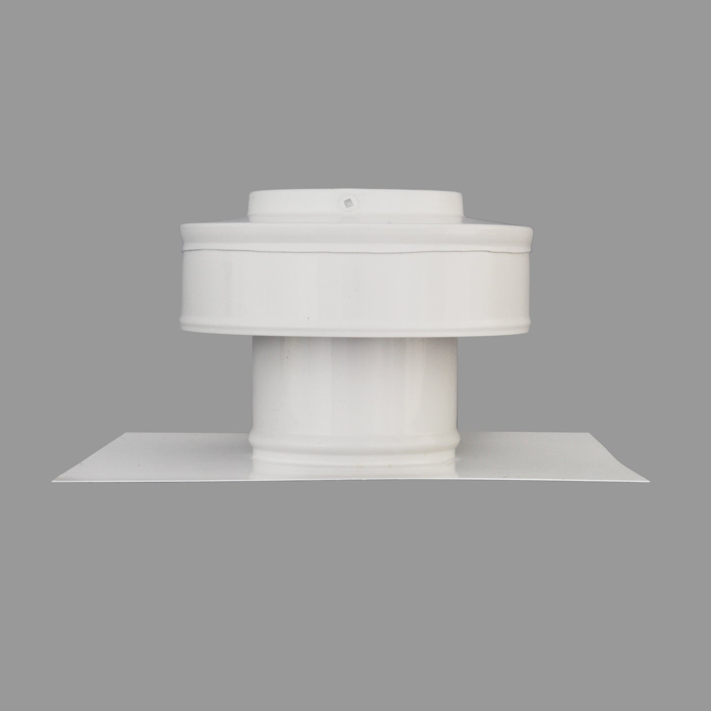 Static Vent - Round Back Roof Vent | Model RBV-3-C2 | 3" Diameter | 2" Tall Collar | Flat Flange | 7 Sq. In. NFA
