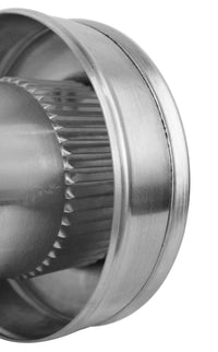 Static Vent - Round Back Roof Vent | Model RBV - 3 - C2 | 3" Diameter | 2" Tall Collar | Flat Flange | 7 Sq. In. NFA - Active Ventilation Products