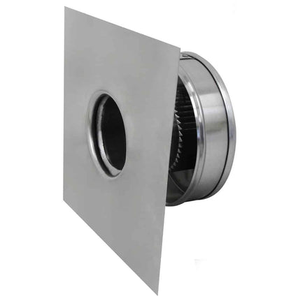 Model RBV-3-C2 | Round Back Roof Vent | 3" Diameter | 2" Tall Collar | Flat Flange | 7 Sq. In. NFA